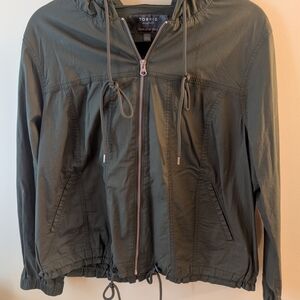 EUC! 💚Torrid — Drawstring Anorak Jacket 🍃🧥Size 1